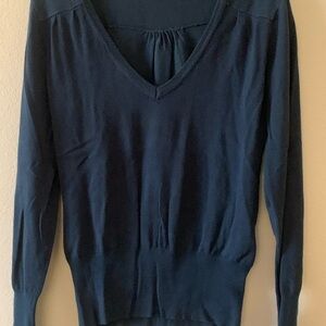 Forever 21 Navy V-Neck Sweater